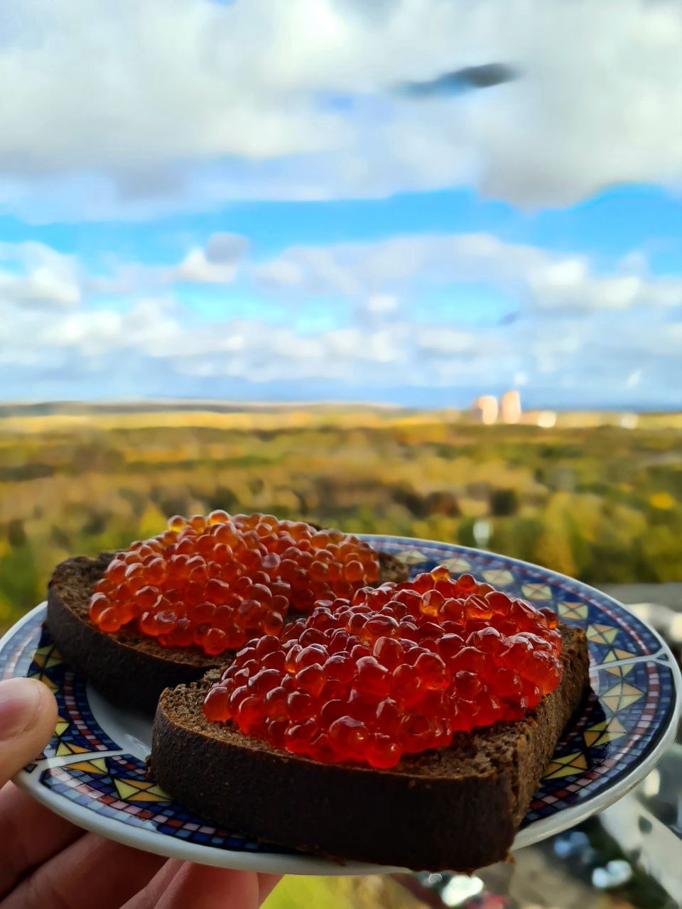 Крупное зерно икры кеты
